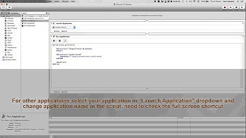 Default App Full Screen Automator Mac (OSX)