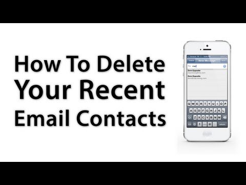 [iOS Advice] How To Remove Your Recent Email Contacts