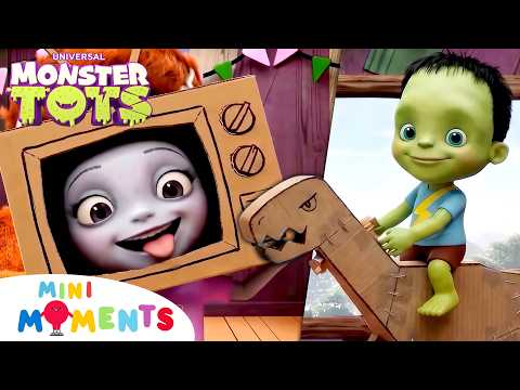 Cardboard Creations 📦 Think Outside the Box with the MONSTER TOTS | Cartoons for Kids | Mini Moments