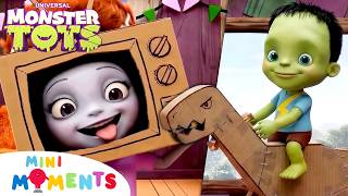 Cardboard Creations 📦 Think Outside the Box with the MONSTER TOTS | Cartoons for Kids | Mini Moments