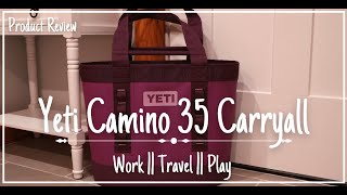Yeti Camino 35 Carryall in Nordic Purple || Bag Review || #yeti #bag #review #productreview #workbag