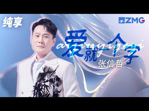 宝岛歌手 张信哲 爱就一个字 我为你翻山越岭 却无心看风景 纯享 ZJSTV Music Live
