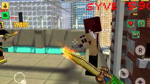 [Block Force - Pixel Style Gun Shooter Game] Elevator glitch 3 people LOL😜