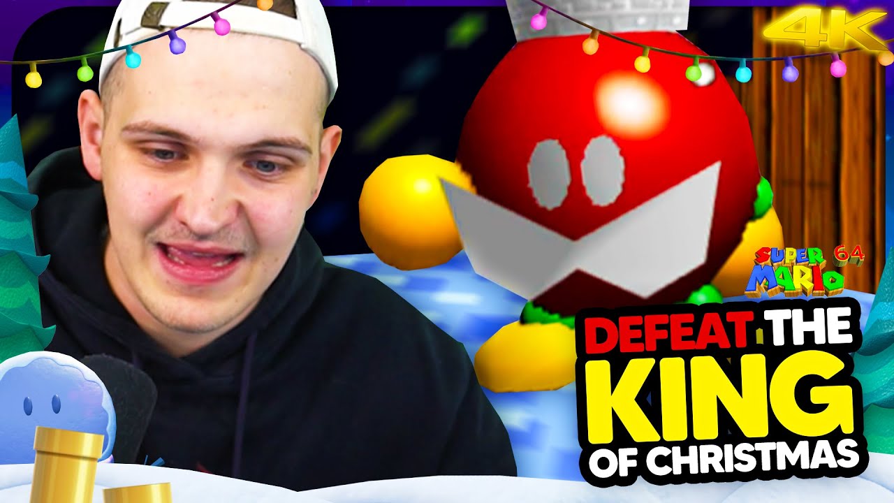 Let's Play Super Mario 64 Defeat the King of Christmas (Komplettes Spiel / 100) YouTube