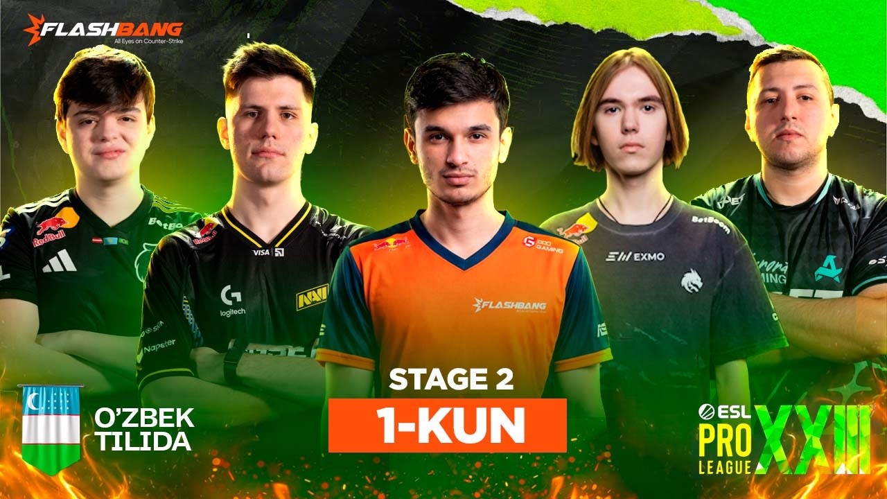 🔴 [UZ] Stage 2, 1-Kun | Furia vs B8 davomi, Bo3 / ESL Pro Ligasi 23-mavsum
