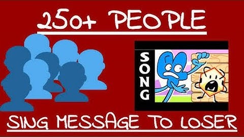 I Asked 250+ BFB/TPOT Fans To Sing "Message to Loser"