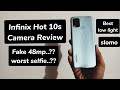 Infinix Hot 10s Camera Review - Fake 48mp..?? Worst selfie, Best in low light