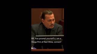 Johnny Depp had a “MEGA PINT” 🍷🍷🍷