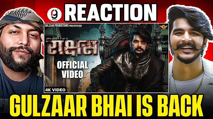 GULZAAR CHHANIWALA - Raakshas Official Video | New Haryanvi Song 2024| REACTION BY RG #reactionvideo