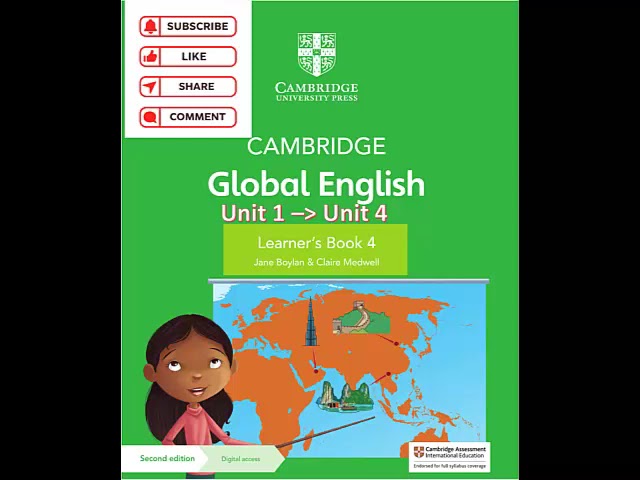 Cambridge Global English 4 AUDIO (learner's book)_Unit 1 to Unit 4 #English #audio #englishlistening