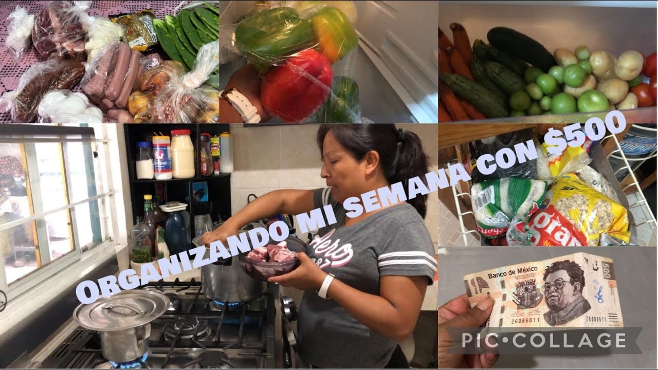 Así me organizo con $500, comida para 4 adultos los 6 días de la semana !!
