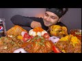 EATING SPICY CHICKEN CURRY, CHICKEN BIRYANI ,KEEMA KALEJI,SCHEZWAN RICE,WHOLE CHICKEN |EATING SHOW