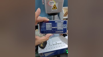 Aluminum NamePlate Marking Laser Engraver Machine