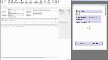 Receiving Items in Mobile Warehouse