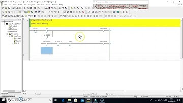 Simulasi Rangkaian motor 3 fasa secara star delta menggunakan aplikasi CX Programmer