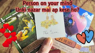 Person on your mind: Unki nazar mai ap kese ho?🫣😍 Hindi tarot card reading | Love tarot