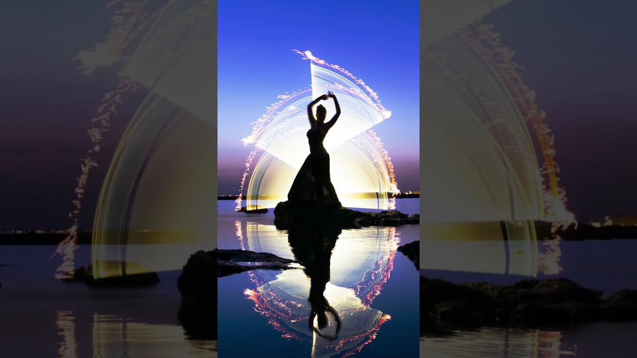 Pink Sunset, great light-painting