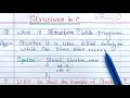 Structure in c programming  what is structure explain with example in c  learn coding