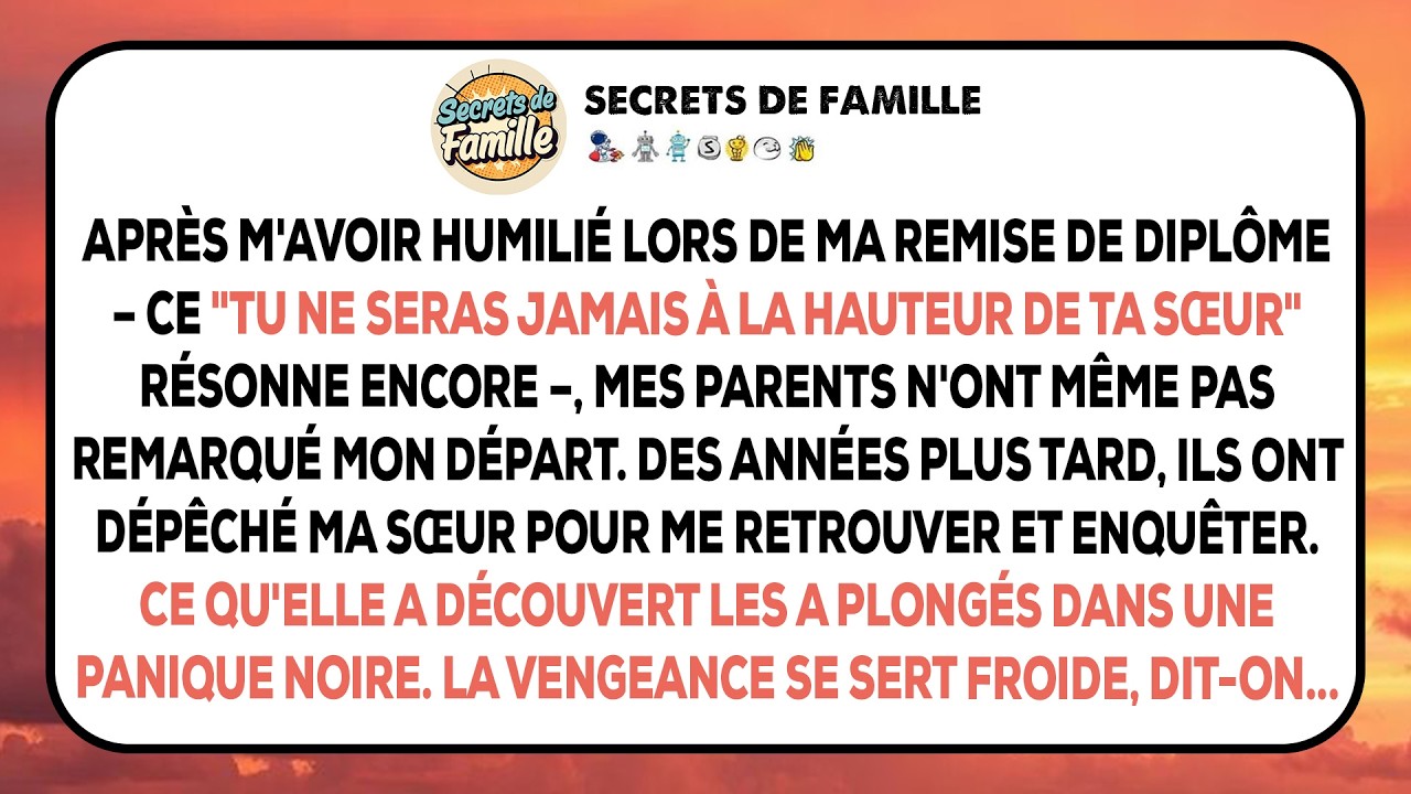 Mes parents ont dit que tu ne serais jamais à la hauteur de ta sœur - puis elle a découvert ce que..