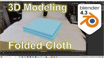 Blender Folded Cloth 3D Modeling Workflow #blender #folded #cloth #3dmodeling #tutorial #workflow