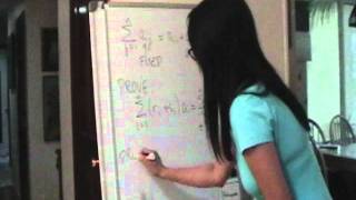 Sample Summation Notation Proof