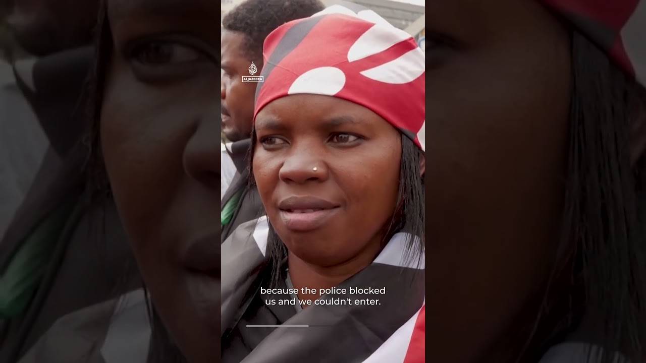 Police fire tear gas on Kenyans marching to mark 2024 Gen Z protests | #AJ shorts