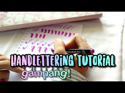 Hand Lettering Dasar - YouTube