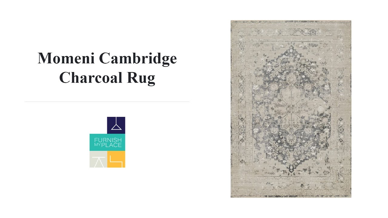 Momeni Cambridge Charcoal Rug - FurnishMyPlace.com