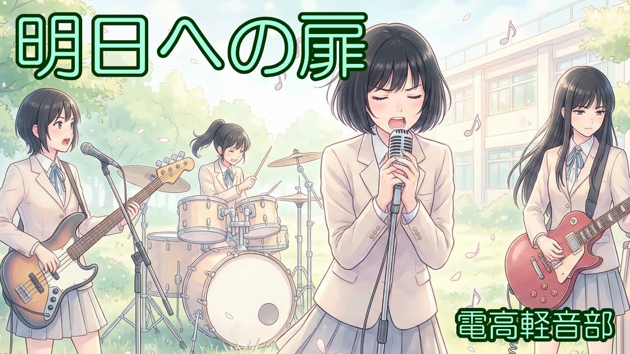 軽音楽部が「明日への扉」をカバーした