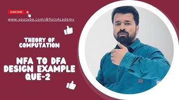 Lec 26 | NFA to DFA Design Ex 2 | Set of Strings where 3rd symbol from RHS is A | @fistsAcademy