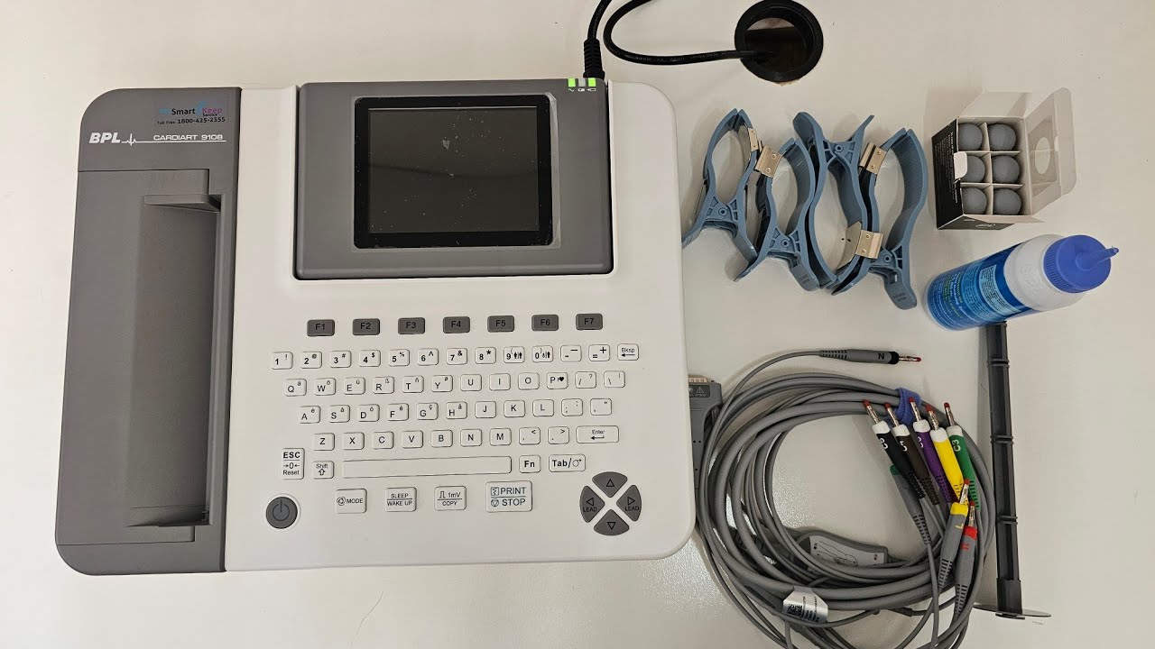 BPL 12 CHANNEL ECG MACHINE 9108 - YouTube
