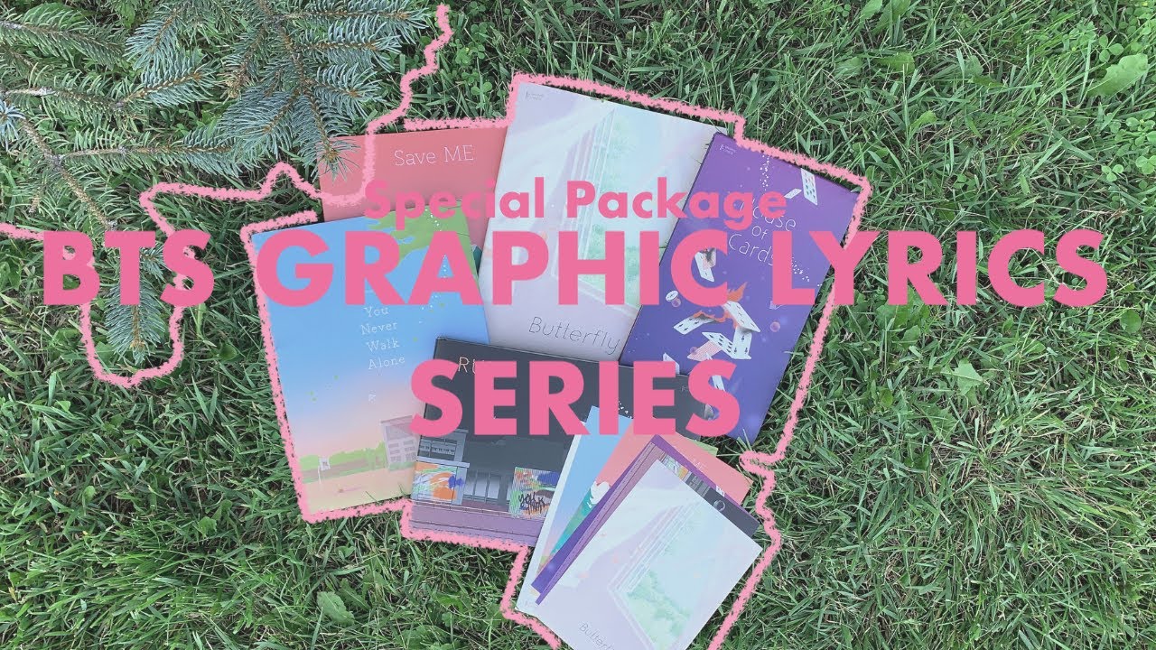 bts graphic lyrics series special package࿐ ˚ . ✦ OUTDOOR UNBOXING