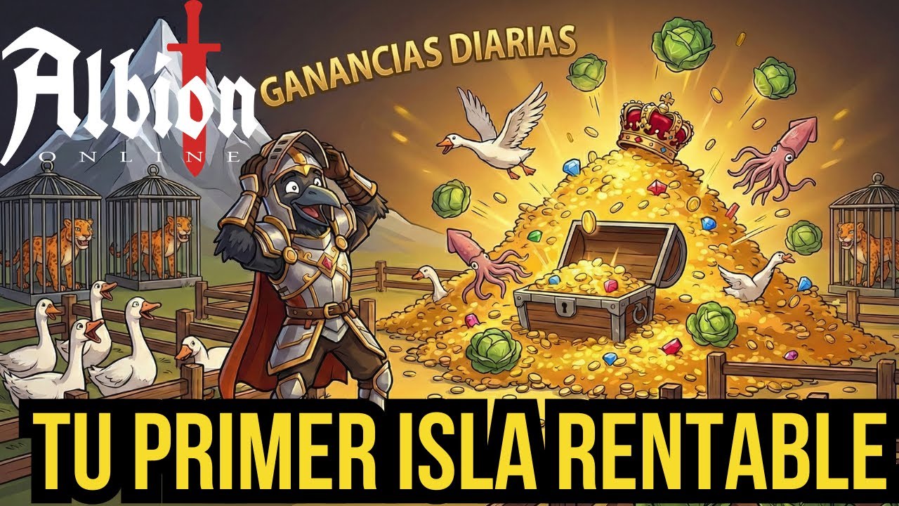 GUÍA ECONOMIA Albion Online: Tu Primera ISLA RENTABLE ! 💰 Ganancias Diarias