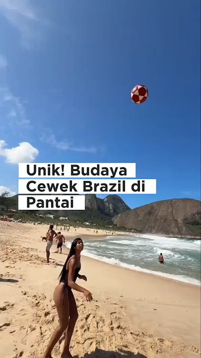 Unik! Budaya Cewek Brazil di Pantai #brazil #brasil #shorts #girl #beach