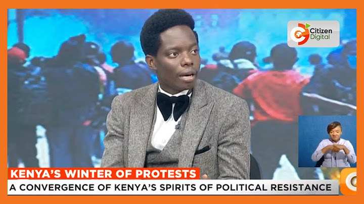 Kasmuel Mcoure: Our core goal is for good governance, the war on graft, employment for young people