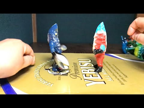 ソフビ DE 怪獣バトル　宇宙忍者バルタン星人 対 ナナシＢ