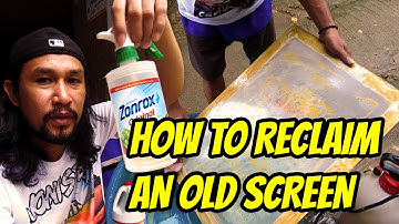 HOW TO RECLAIM AN OLD SCREEN | SILKSCREEN PRINTING BASIC