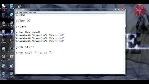 Notepad Tricks Tutorial: The Fake Matrix/Virus