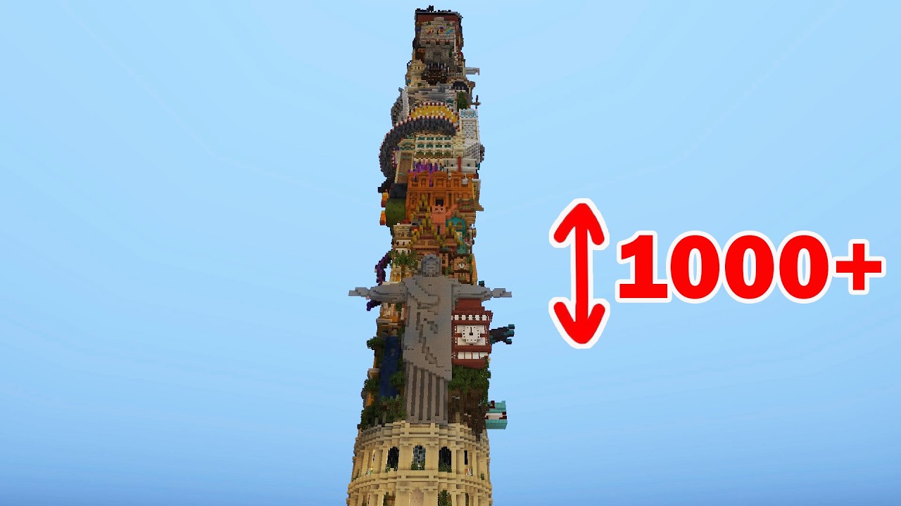 Башня 1000 БЛОКОВ в высоту