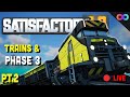 How to Setup Trains &amp; Complete Phase 3!! | Satisfactory 1.0