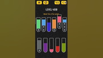 Water sort puzzle level 4510