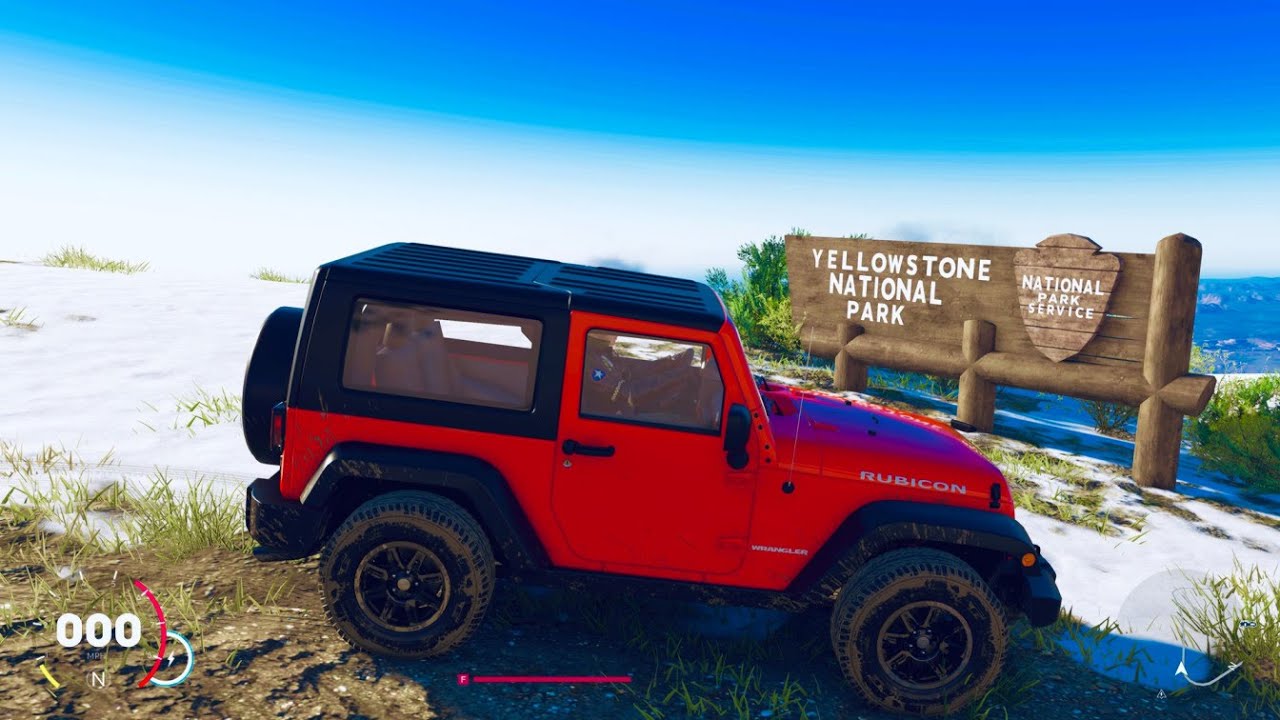 Drive To Yellowstone National Park Jeep Wrangler Rubicon The Crew® 2