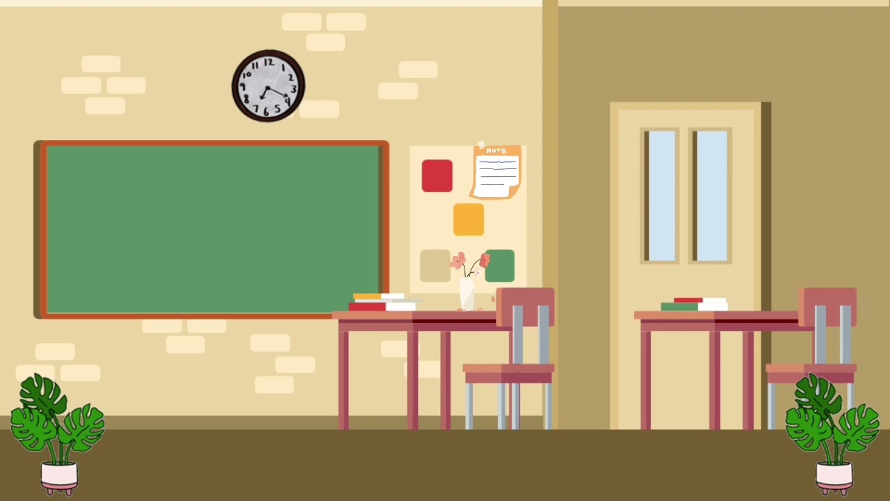 Animated Classroom Background, Virtual/Online Class, Video Lesson, Free  Download