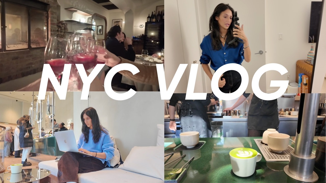 Realistic NYC Week in My Life: Matcha Runs, Wellness Rituals, Fun Dinners, Outfits
