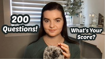 ASMR Whispering 200 General Knowledge Trivia Questions | How Many Can You Get?