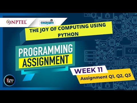 NPTEL The Joy of Computing using Python Week11 All Programming Assignment Solutions 2023