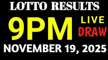 Lotto Result Today 9pm draw November 19, 2025 9pm result today Swertres Ez2 PCSO live results