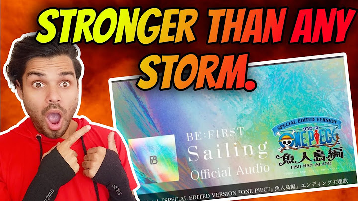 BE:FIRST / Sailing -Official Audio- (TVアニメSPECIAL EDITED VERSION ONE PIECE』 魚人島編」エンディング主題歌 Reaction