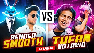 Systemm Hang कर दिया 🤣 Smooth और Bender ने 🫣  5 Vs 5 First Time On Nonstop Live - Garena Free Fire