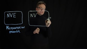 Lecture 06, concept 12: Simulation ensembles (NVE, NVT, NPT) define what properties are constant
